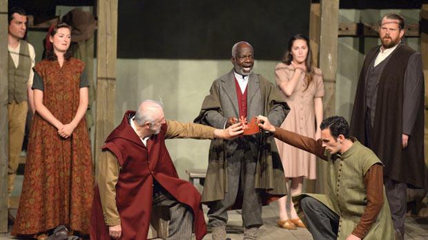 The cast of the Globe Theatre's King Lear